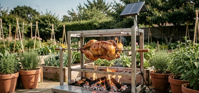 Comment organiser des barbecues écolos avec un tourne-broche solaire dans votre jardin Comment organiser des barbecues écolos avec un tourne-broche solaire dans votre jardin